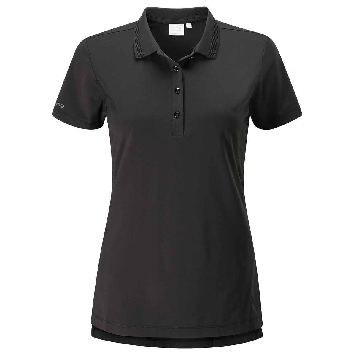 PING Womens Sedona Stretch Golf Polo Shirt, Female, Black, 12 | American Golf