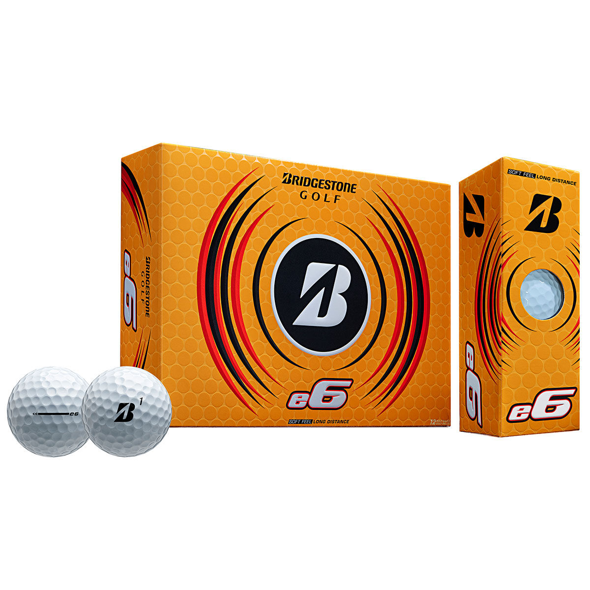 Bridgestone Golf White Dimple e6 12 Golf Ball Pack | American Golf, One Size