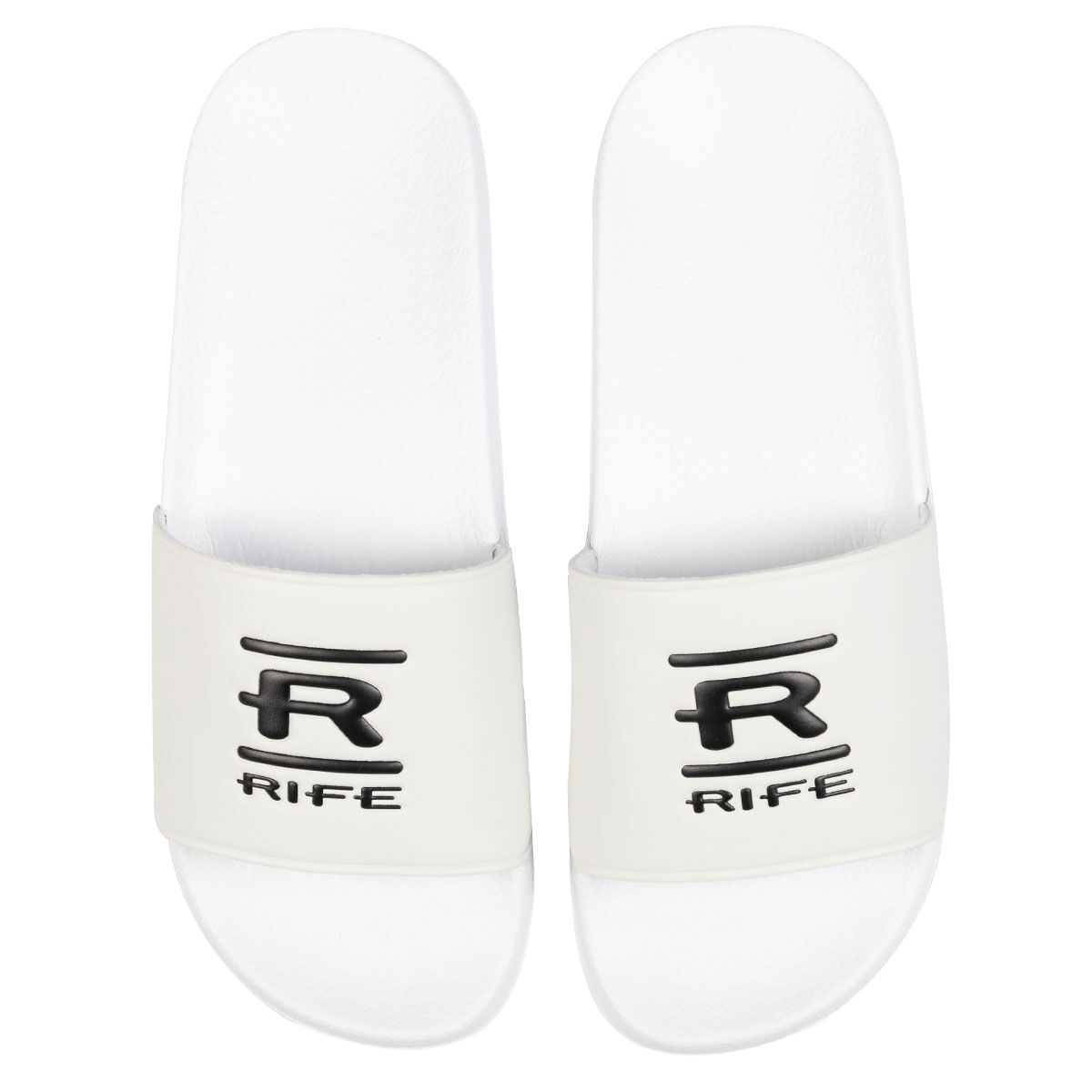 Rife Mens White Lightweight Fast-Drying Golf Sliders, Size: 10 | American Golf