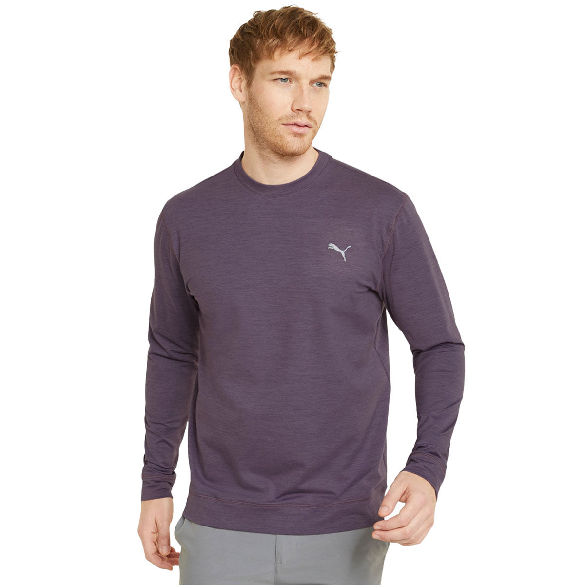 PUMA Golf Purple Comfortable CLOUDSPUN Golf Sweater, Size: Small | American Golf