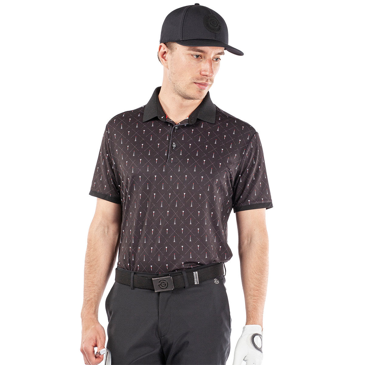 Galvin Green Men’s Mani Golf Polo Shirt, Mens, Black, Xxl | American Golf