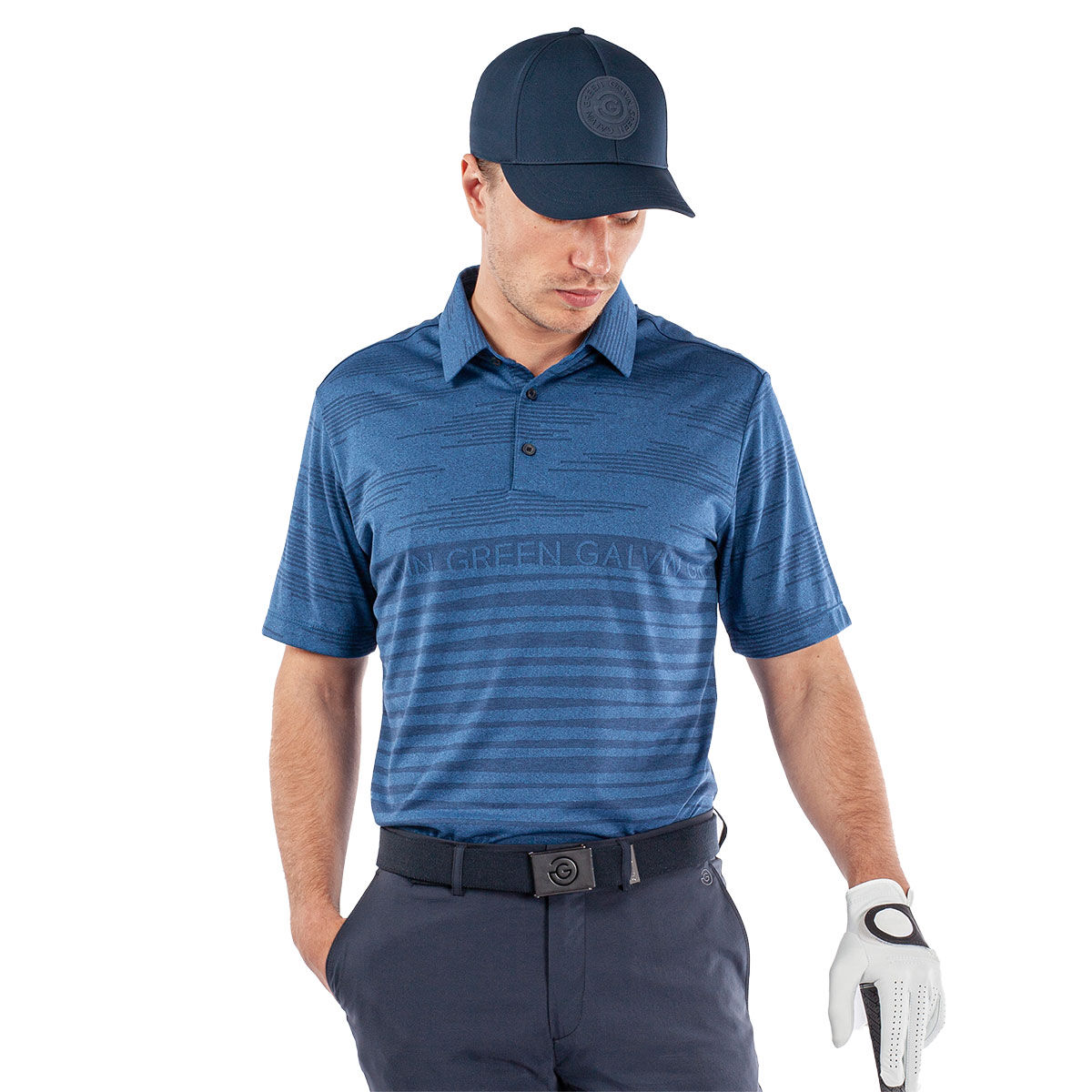 Galvin Green Men’s Maximus Golf Polo Shirt, Mens, Blue/navy, Medium | American Golf