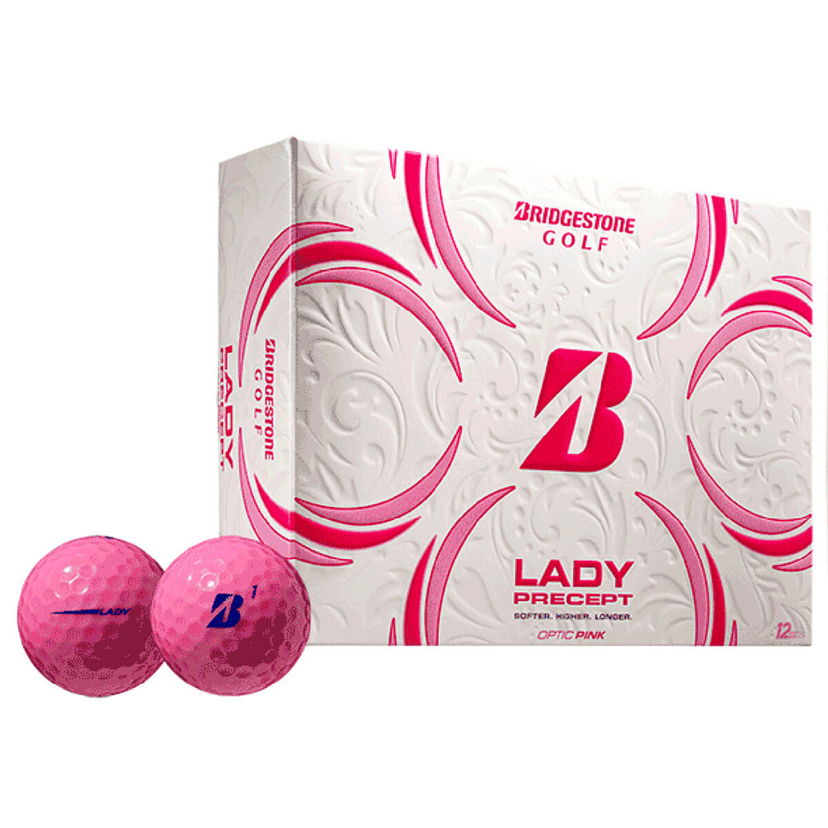 Bridgestone Golf Pink Lady Precept 12 Golf Ball Pack | American Golf, One Size