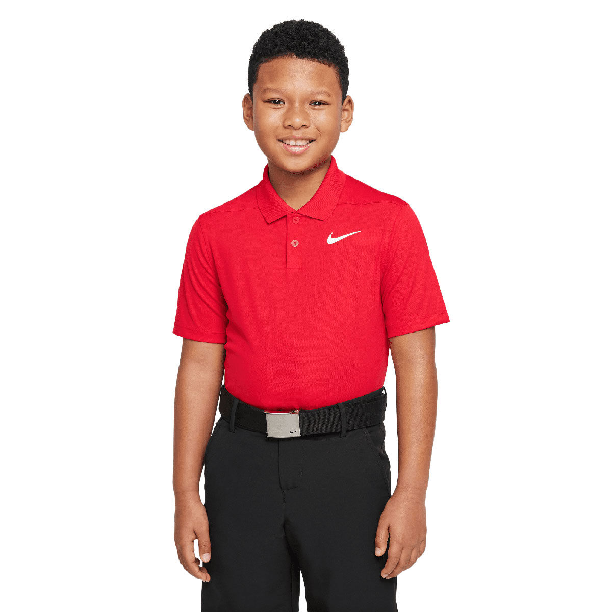 Nike Junior Victory Boys Golf Polo Shirt, Unisex, University red/white, 13-15years | American Golf