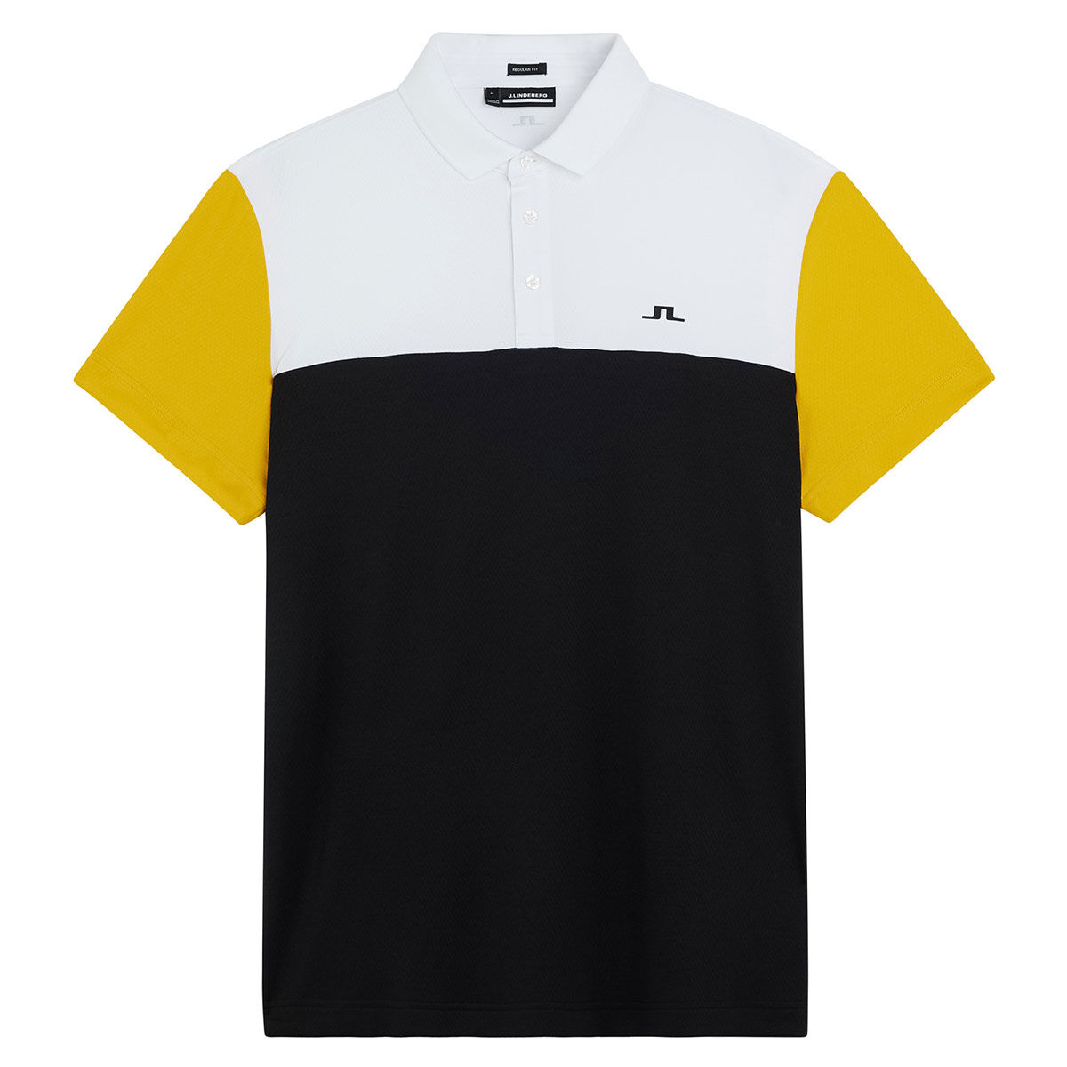 J.Lindeberg Daylily Comfortable Colour Block Jord Regular Stretch Golf Polo Shirt, Size: Small | American Golf