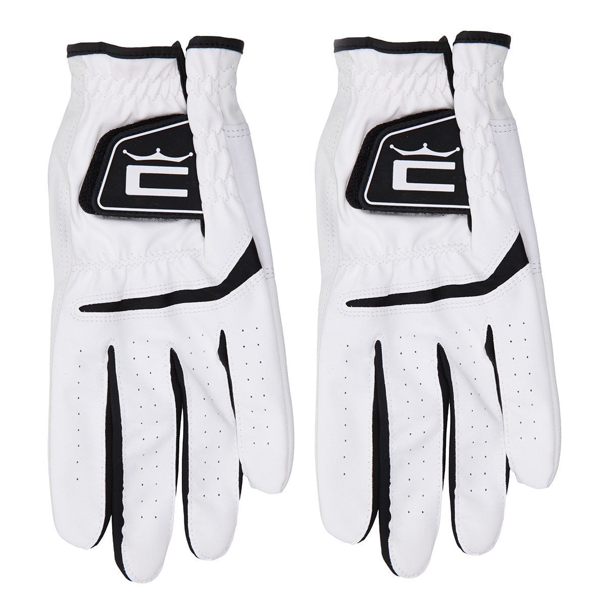 Cobra Golf Mens White and Black Pack of 2 MicroFlex Cell Left Hand Golf Gloves, Size: Medium/Large | American Golf