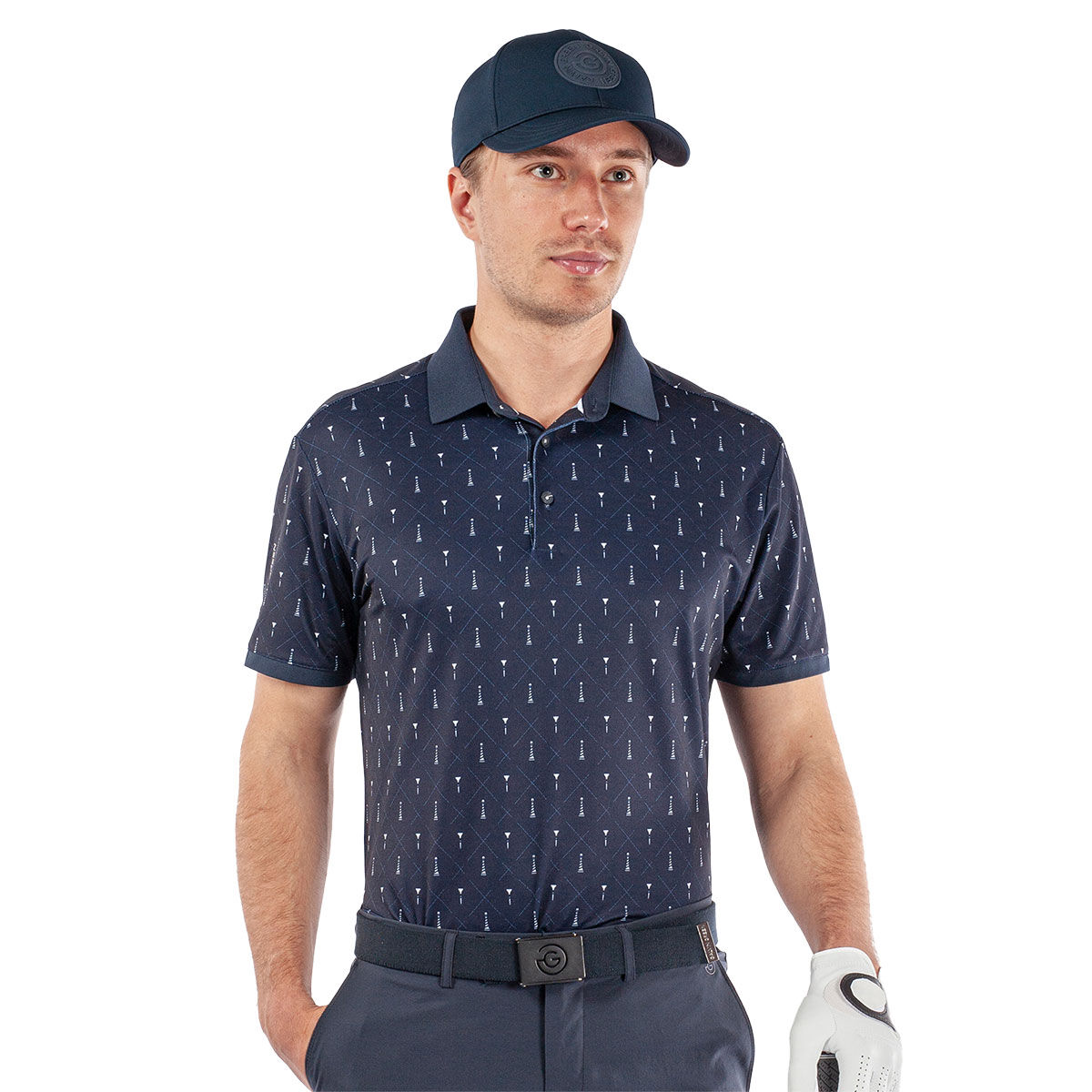 Galvin Green Men’s Manolo Golf Polo Shirt, Mens, Navy/white, Medium | American Golf