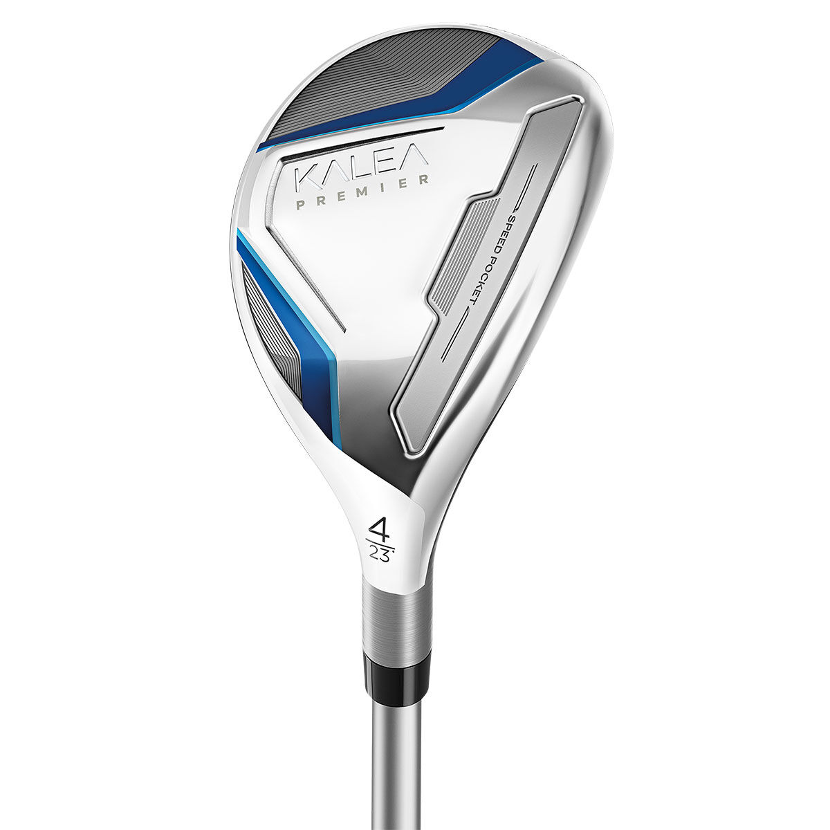 TaylorMade Silver and Blue Women’s Kalea Premier Right Hand Golf Hybrid, Size: 31deg | American Golf