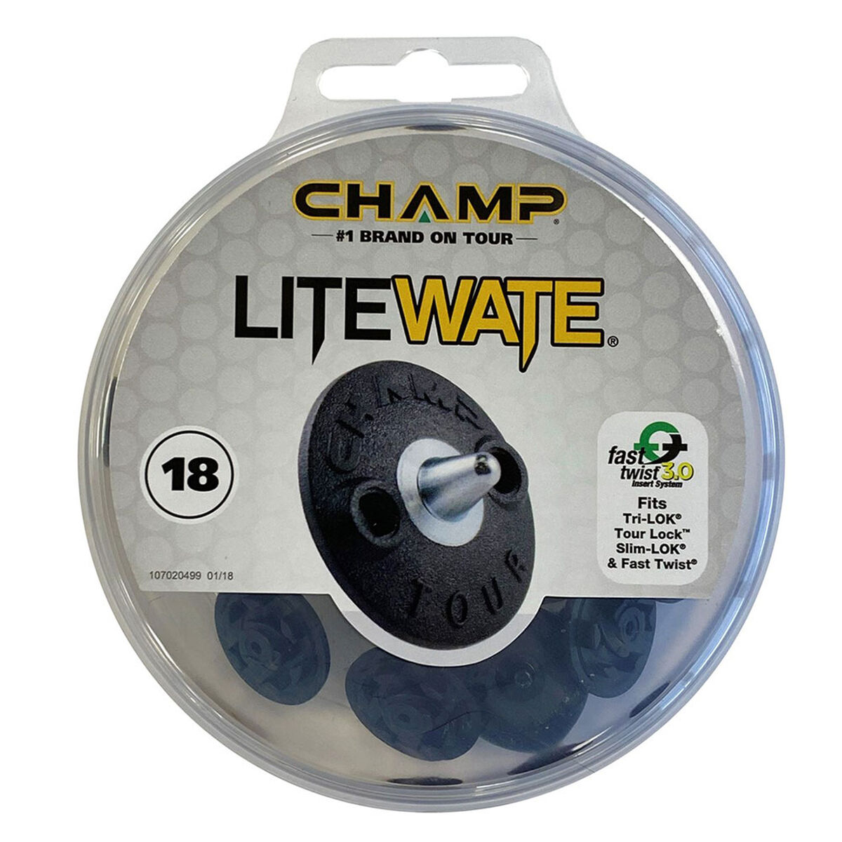 Champ Dark Blue Lightweight Lite Wate Fast Twist 3.0 Spikes, One Size | American Golf