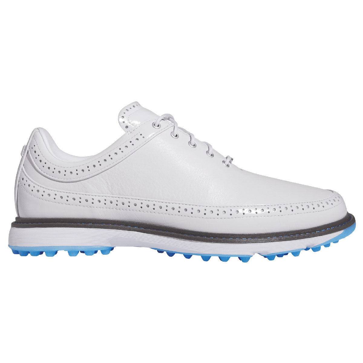 adidas Men’s MC80 Waterproof Spikeless Golf Shoes, Mens, Grey/silver/blue, 8 | American Golf