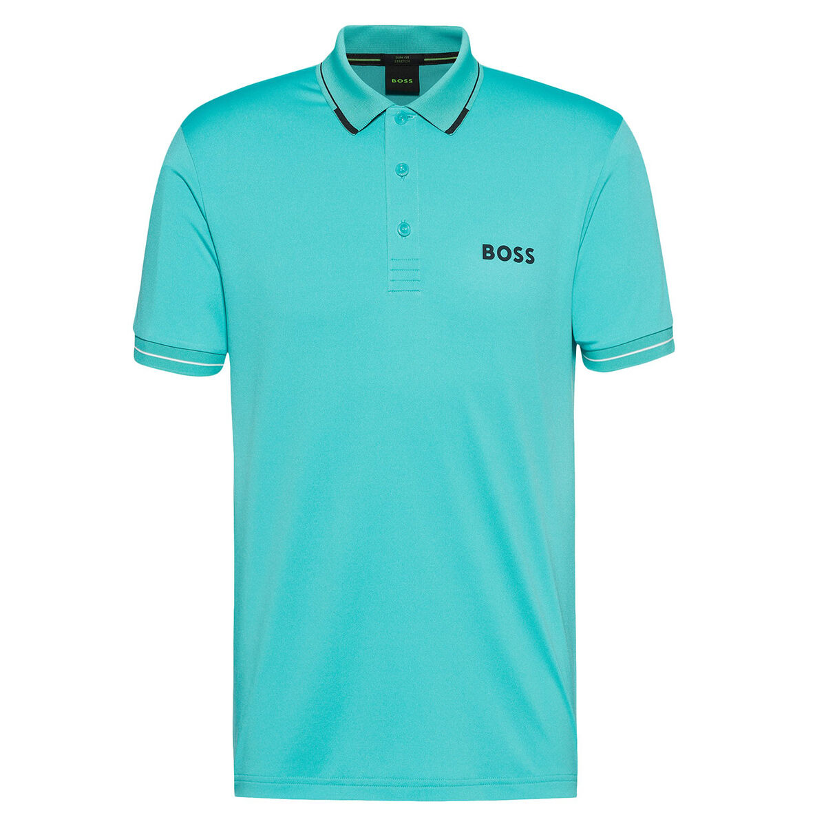 Hugo Boss Men’s Paul Pro Golf Polo Shirt, Mens, Open green, Medium | American Golf