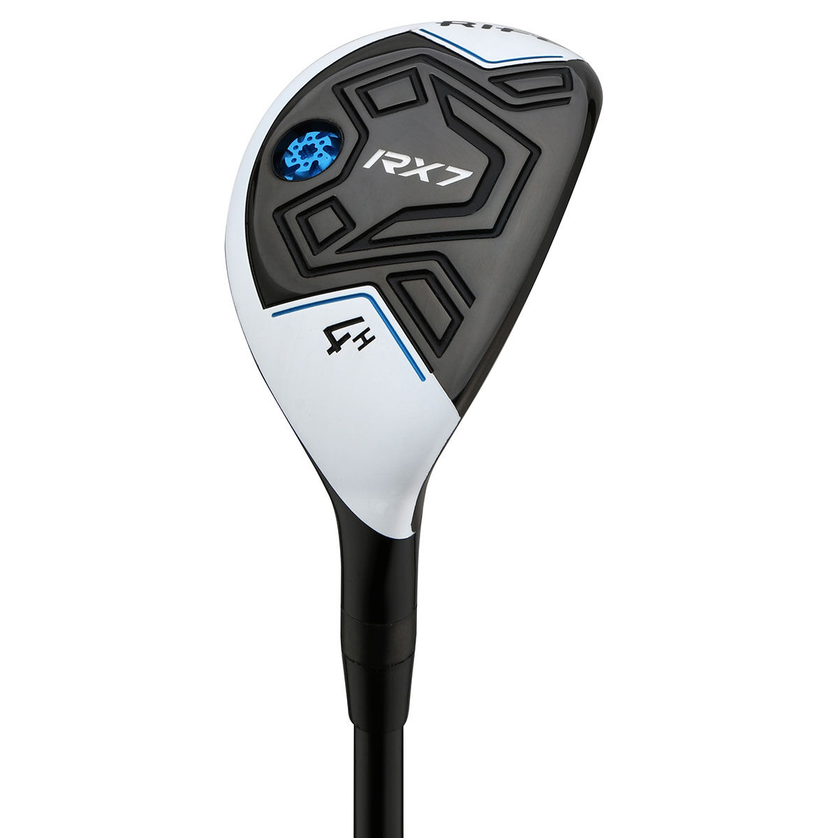 Rife Black and White RX7 Right Hand Graphite Stiff Golf Hybrid, Size: 23deg | American Golf