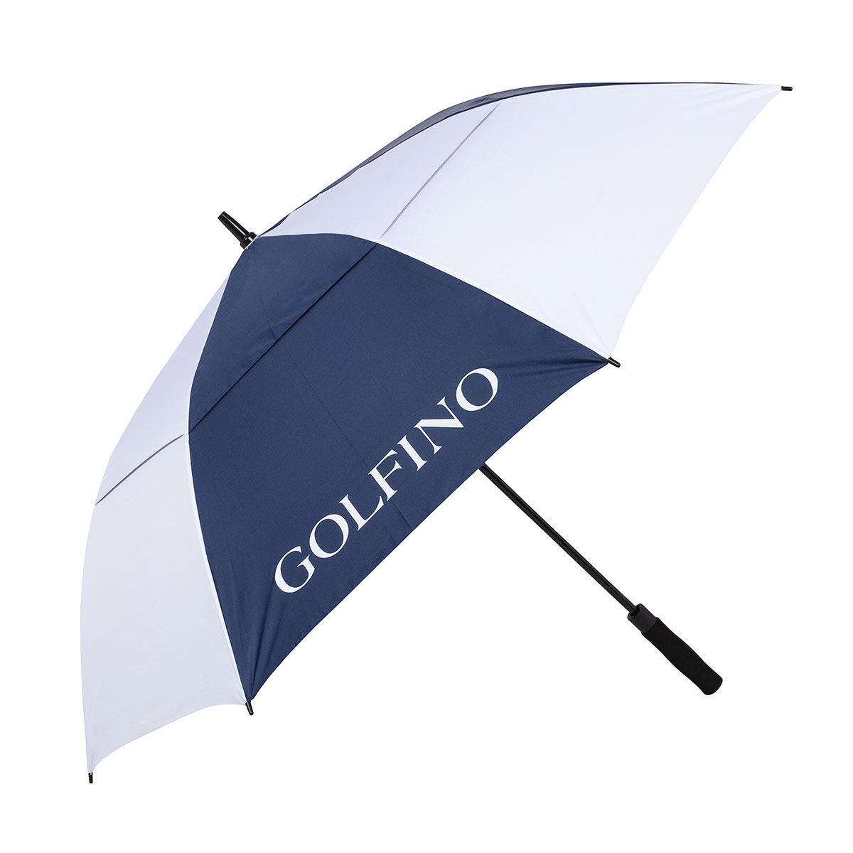 GOLFINO Windproof UV Golf Umbrella, Mens, Navy/light blue, 62 inches | American Golf