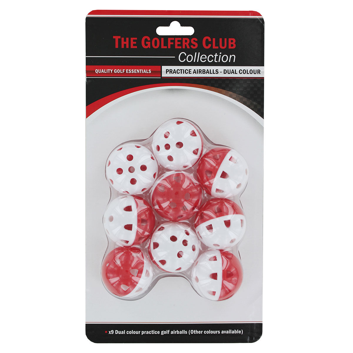 The Golfers Club White and Red Practice Air Flow Golf Balls, One size | American Golf