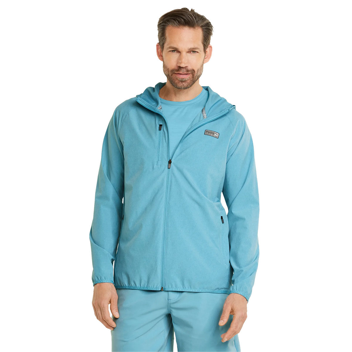 PUMA Golf Blue Comfortable Men’s EGW Hooded Golf Jacket, Size: XL | American Golf