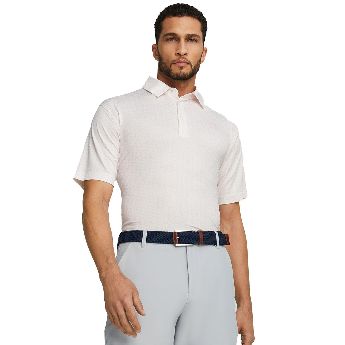 PUMA Men’s Arnold Palmer MATTR Sixty Two Golf Polo Shirt, Mens, Pale pink, Xxl | American Golf