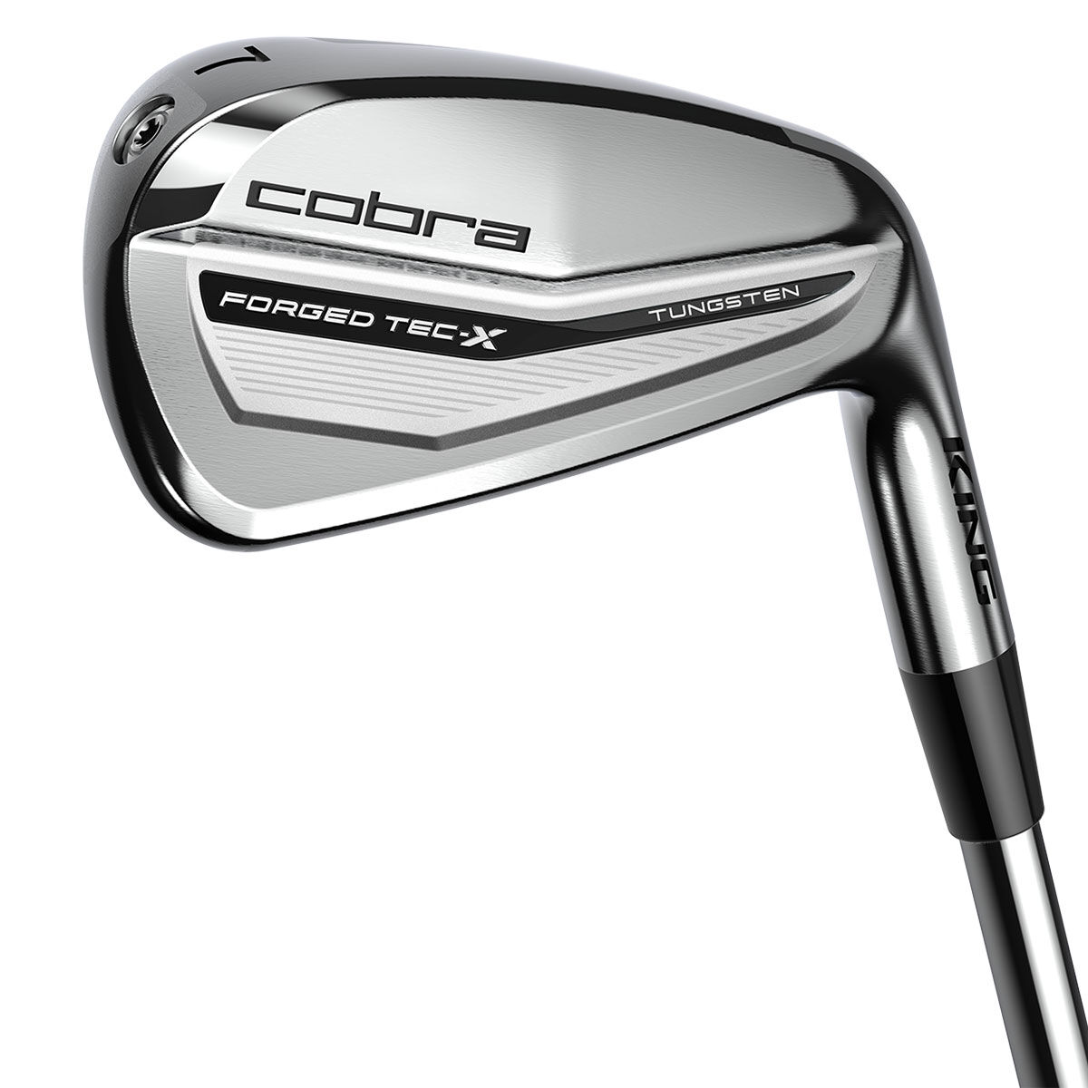 Cobra Golf Mens, Silver, Black King Forged Tec X Steel Golf Irons, 4-Pw (7 Golf Irons), Right Hand, Steel, Size: Regular | American Golf