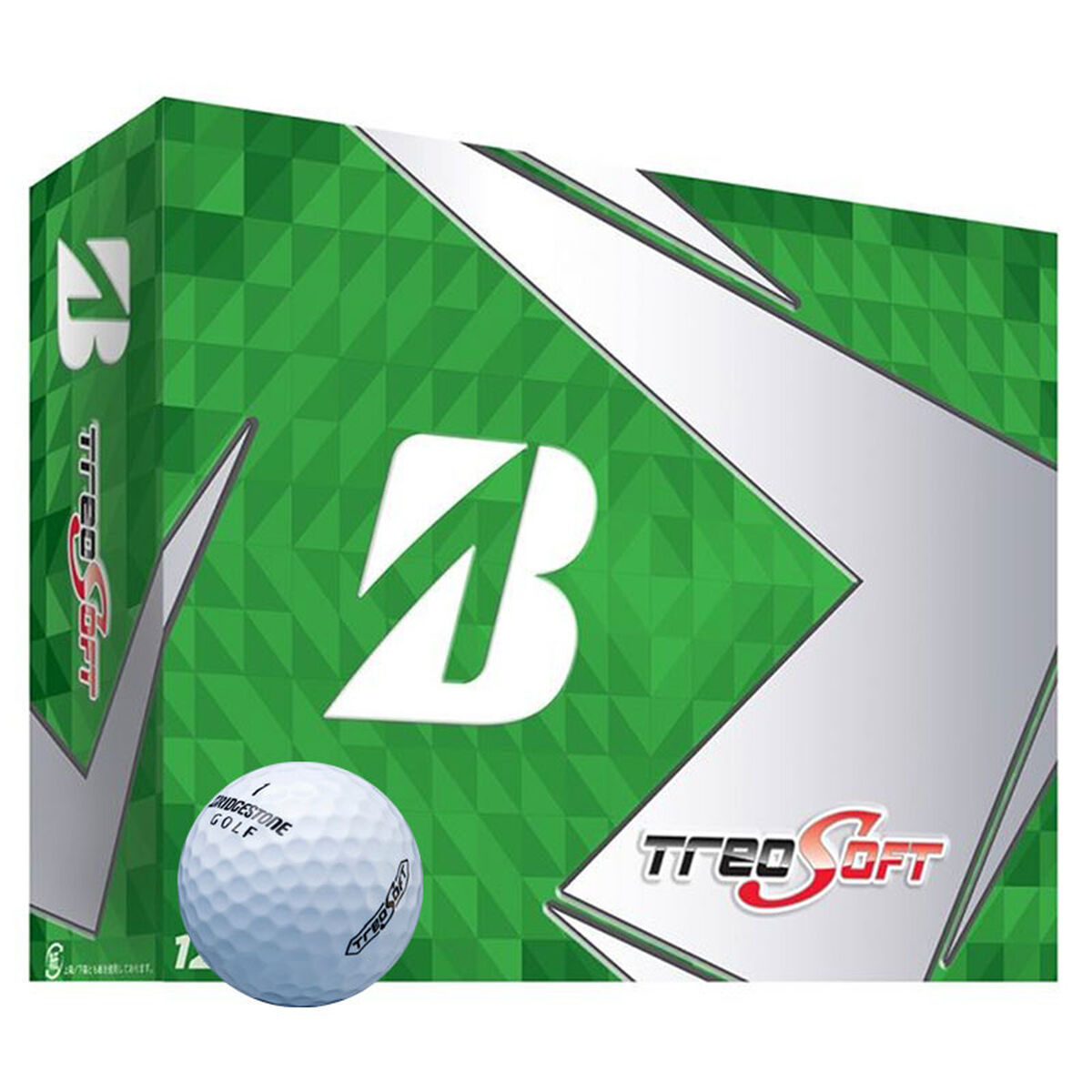 Bridgestone Golf Golf Ball, White Bridgestone TreoSoft 12 Pack | American Golf, one size