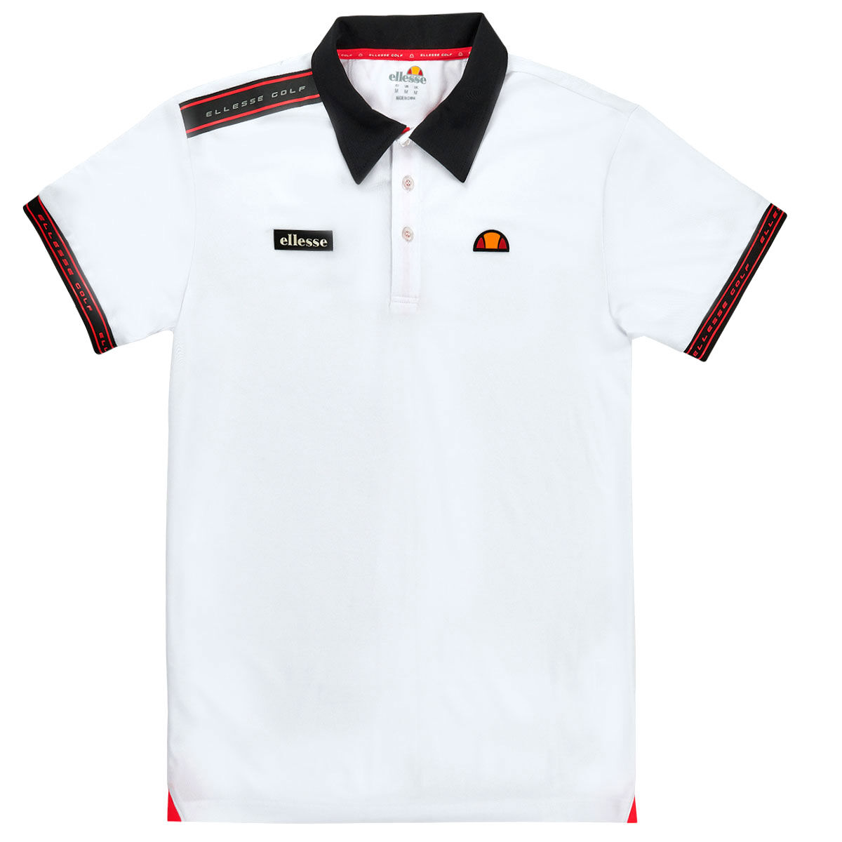 Ellesse Men’s Dexo Stretch Golf Polo Shirt, Mens, White, Xl | American Golf