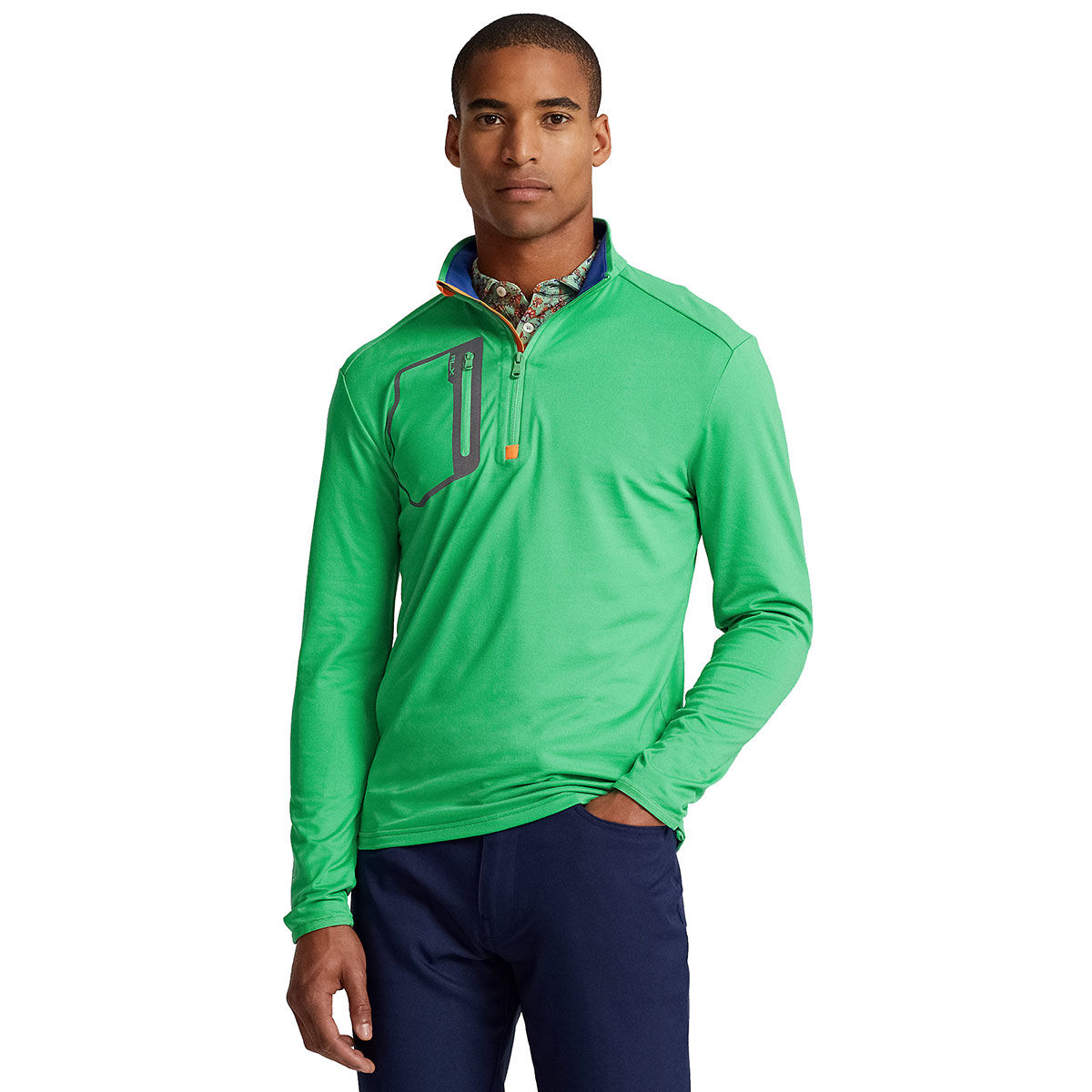 Ralph Lauren Men’s Green RLX Jersey Luxury Quarter Zip Golf Mid Layer, Size: M | American Golf