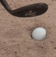 Video: Golf Tips: Ricky Gray demonstrates how to play from a plugged lie in a bunker