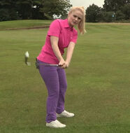 Video: Golf Tips: Kim Crooks on playing the 50 yd chip shot with your 8 iron