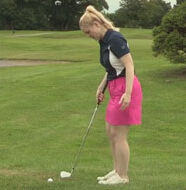 Video: Golf Tips: Kim Crooks shows you how to hit a chip and run shot around the green