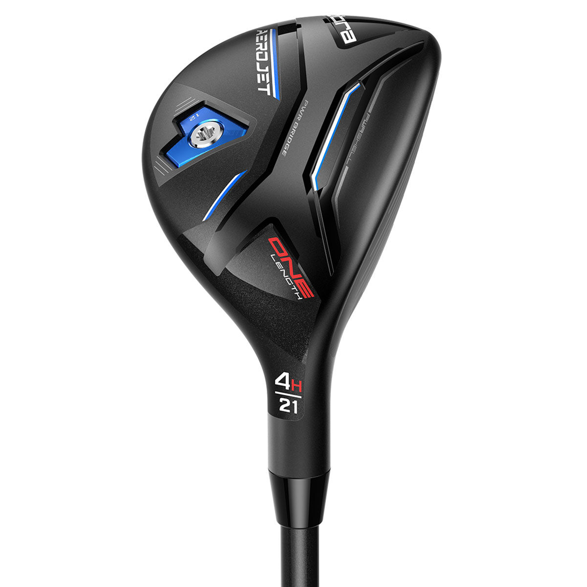 Cobra Golf Men’s Black AeroJet ONE Length Regular Kbs Pgi KBS PGI Right Hand Golf Hybrid, Size: 21deg | American Golf