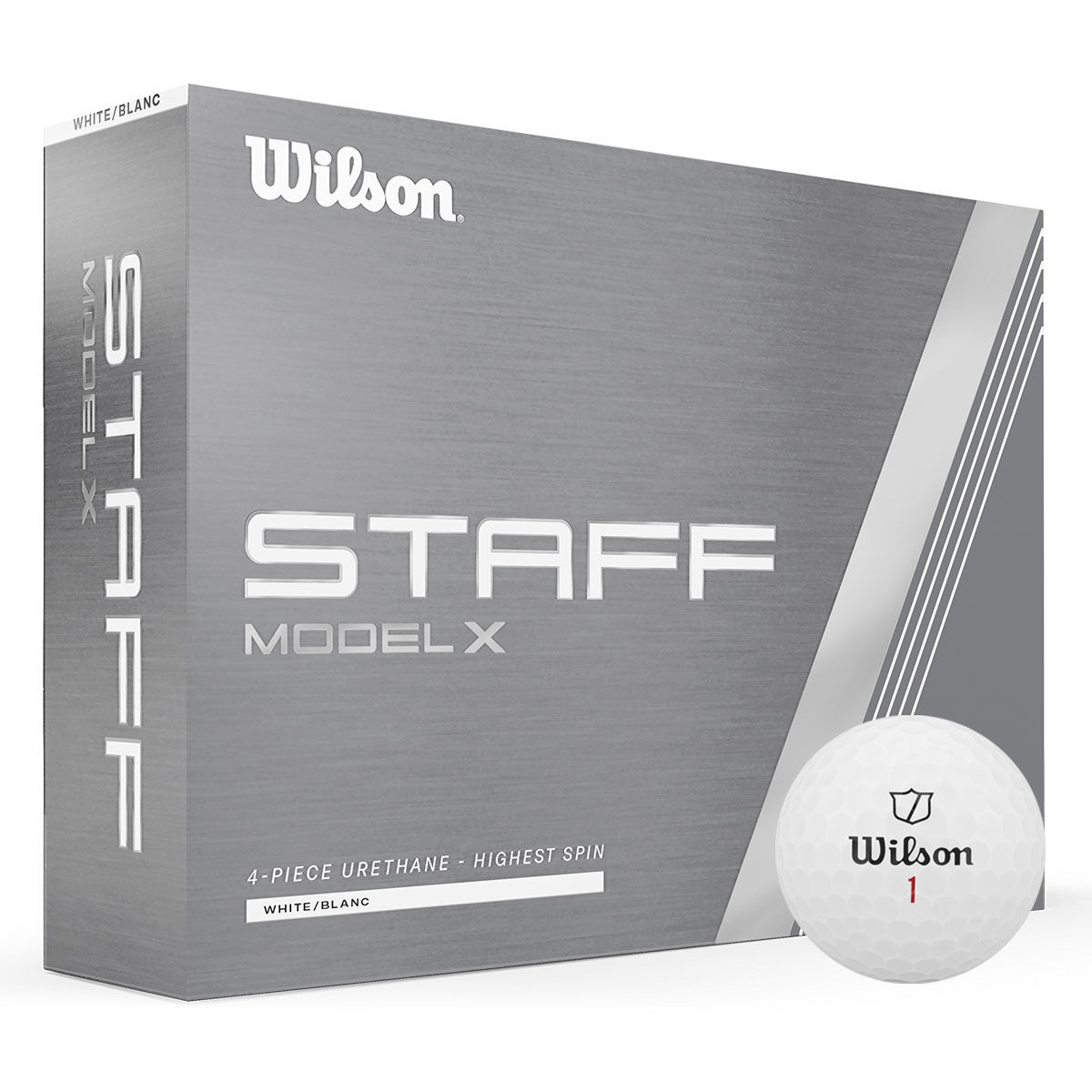 Wilson Staff Model X 12 Golf Ball Pack, Mens, White | American Golf