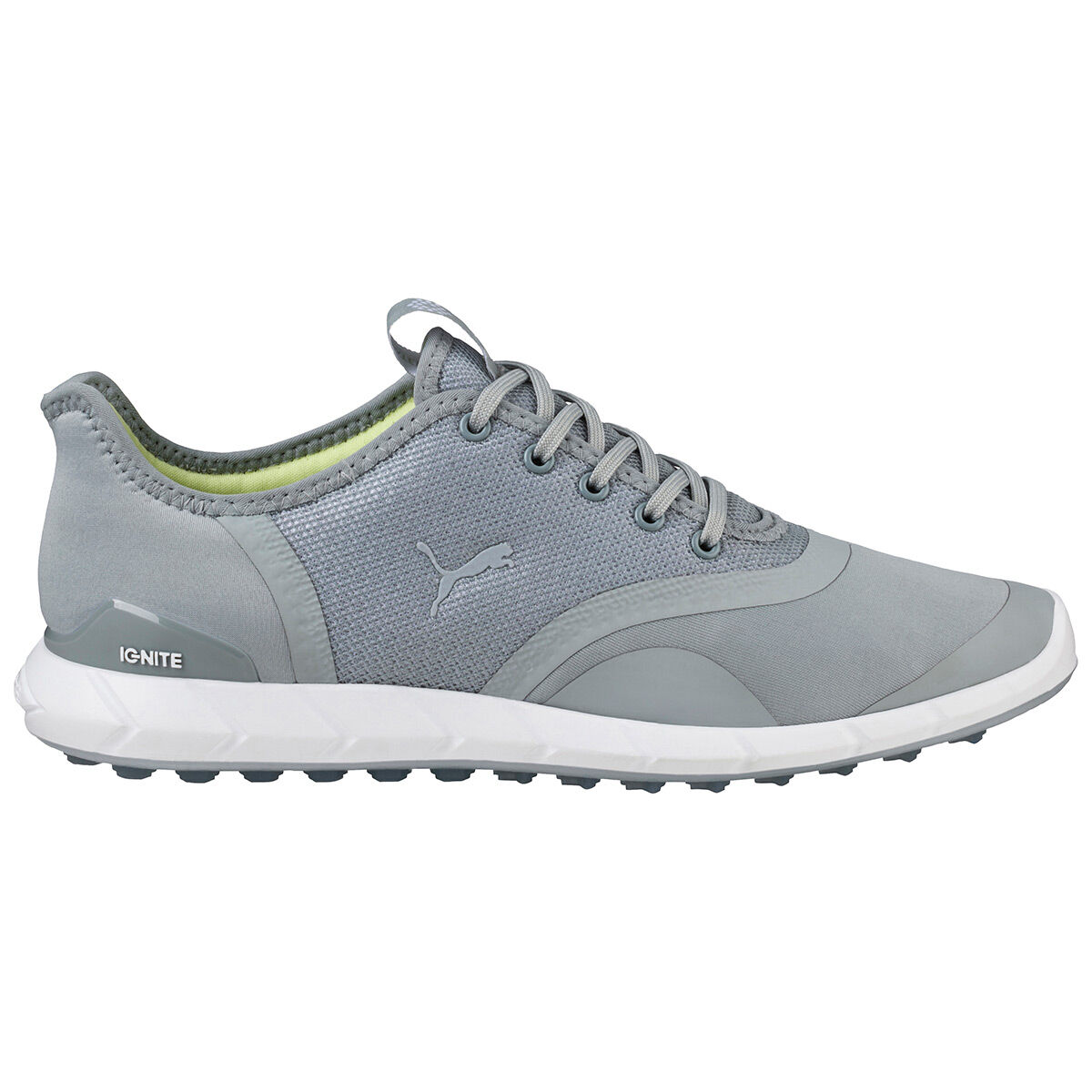 PUMA Golf Womens Grey And White Comfortable Plain IGNITE Statement Low Golf Shoes, Size: 4 | American Golf