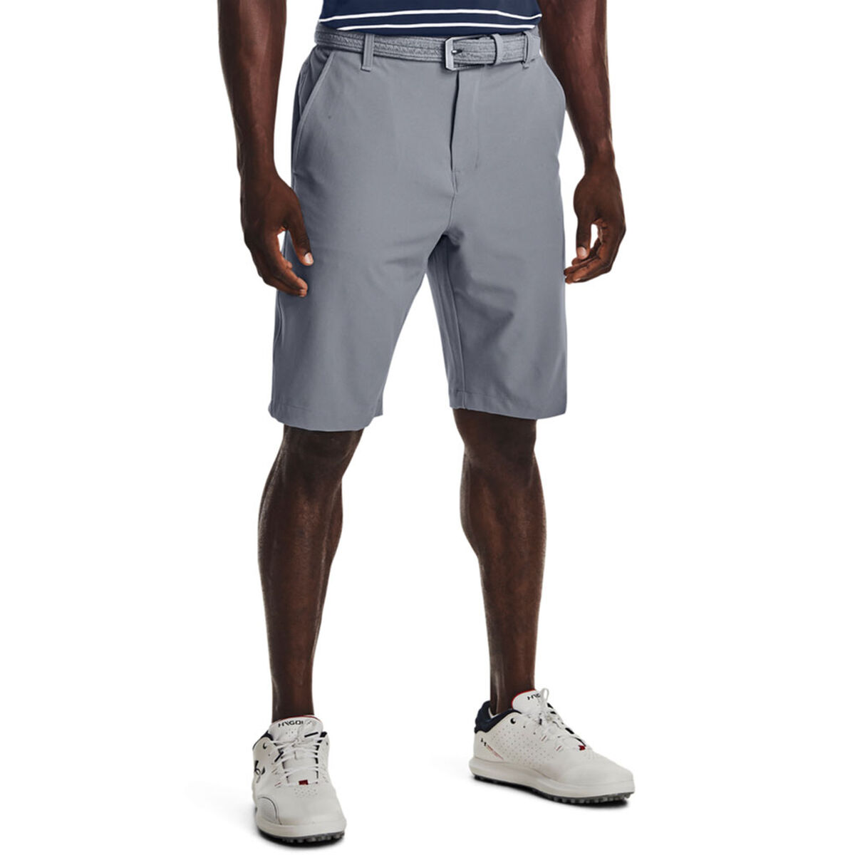 Under Armour Mens Grey Drive Tapered Golf Shorts, Size: 40 | American Golf
