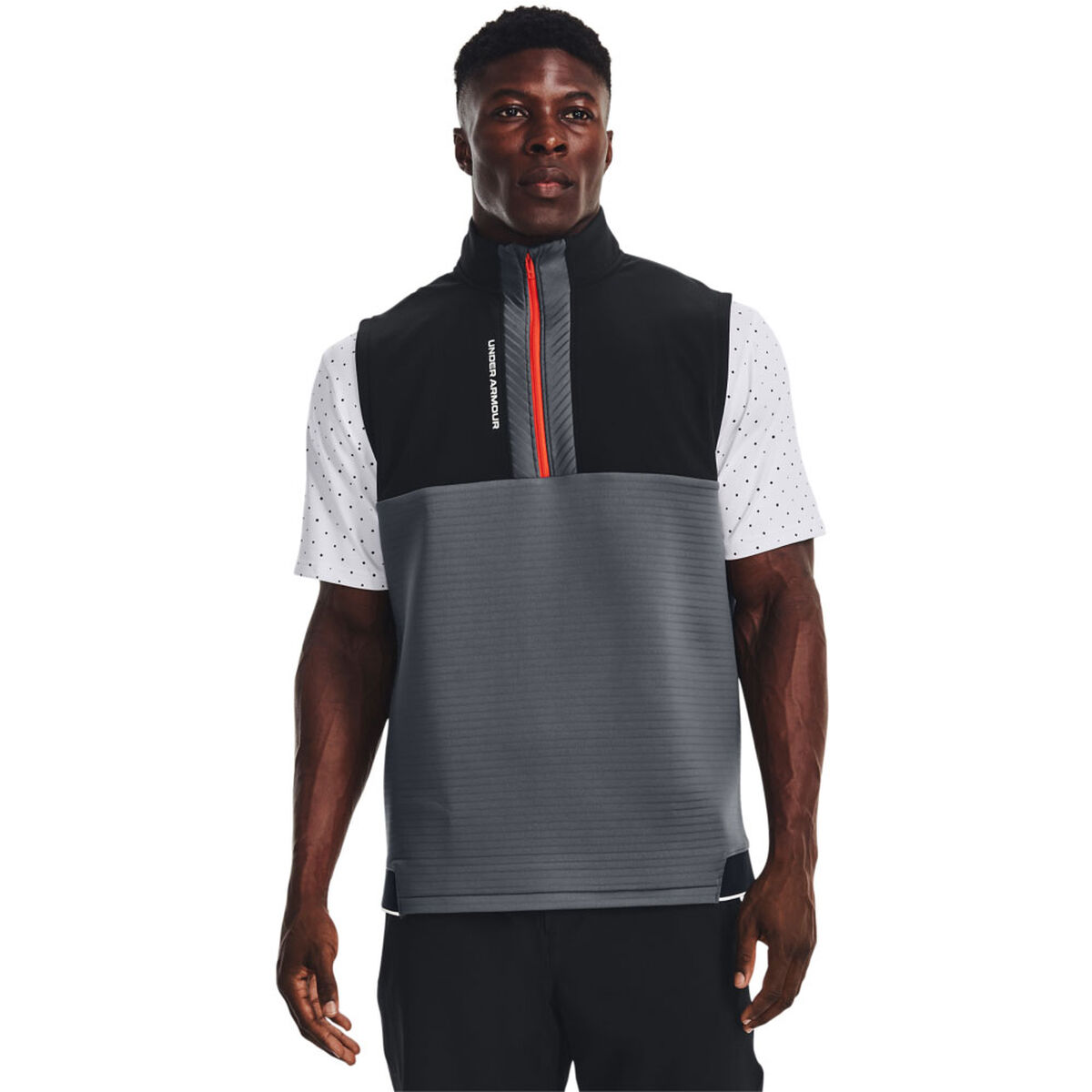 Under Armour Men’s Storm Daytona Golf Vest, Mens, Grey/ black, Medium | American Golf