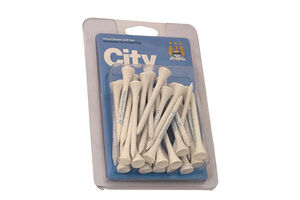 Premier Licensing Manchester City Wooden Golf Tees (69mm)