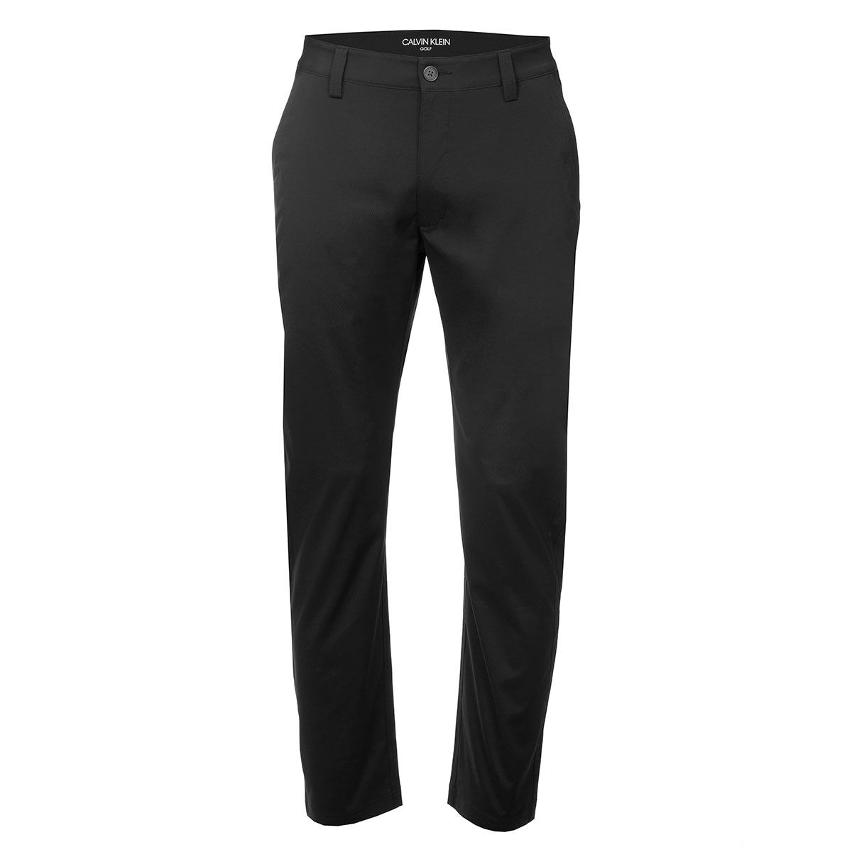 Calvin Klein Mens Black Lightweight Classic Fit Performance Golf Trousers, Size: 36 | American Golf