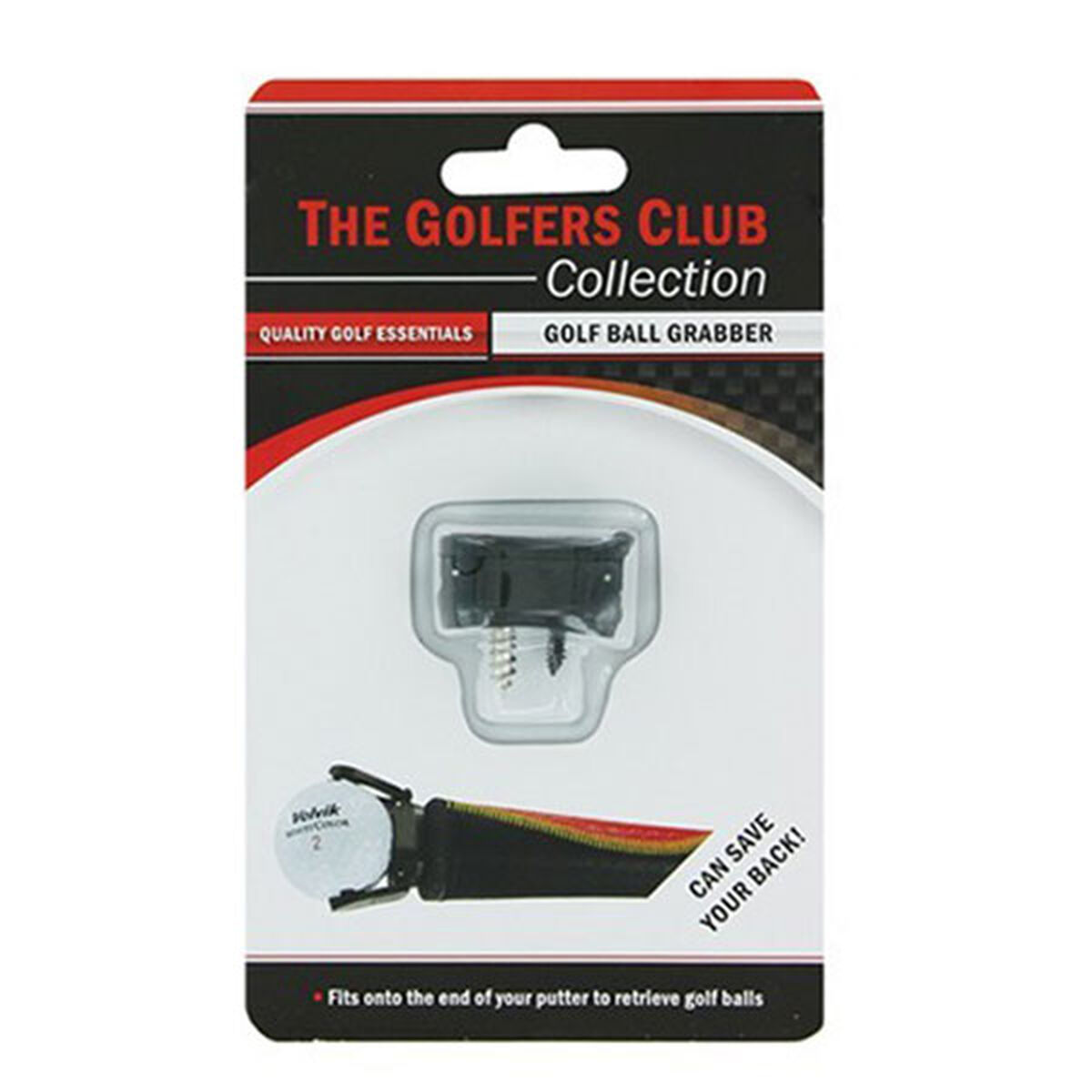 The Golfers Club Black Golf Ball Grabber, One Size | American Golf