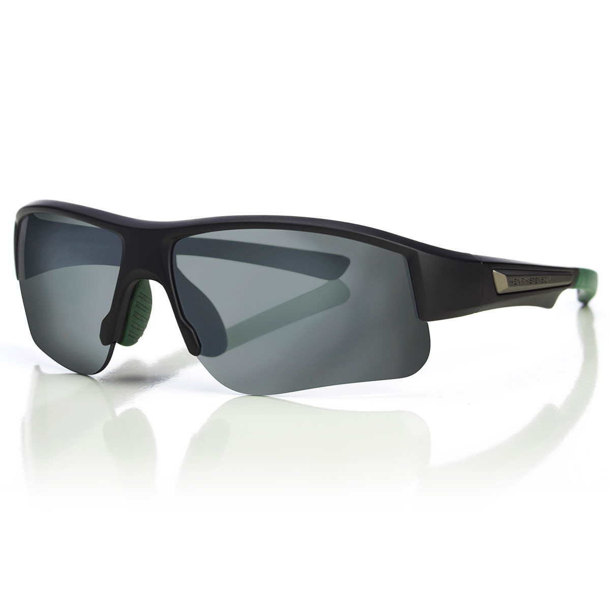 Henrik Stenson Mens Black, Green and Silver Stinger 3.0 Sunglasses, Size: One Size  | American Golf