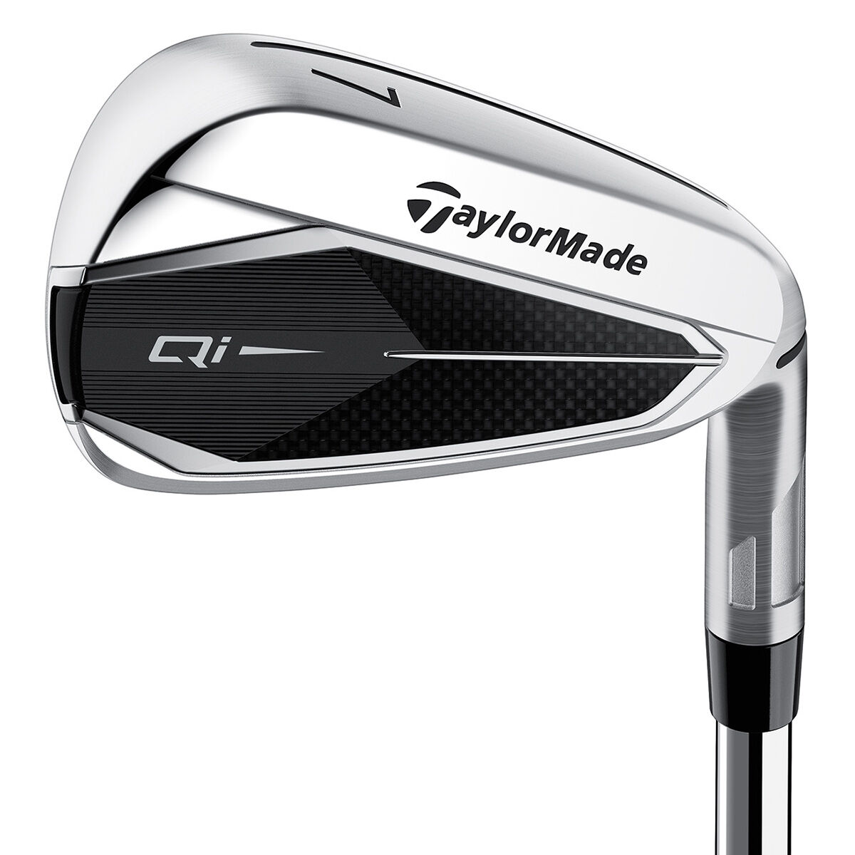 TaylorMade Qi Steel Golf Irons, Mens, 5-gw (7 irons) 1deg upright, Right hand, Steel 0.5"" longer, Stiff | American Golf