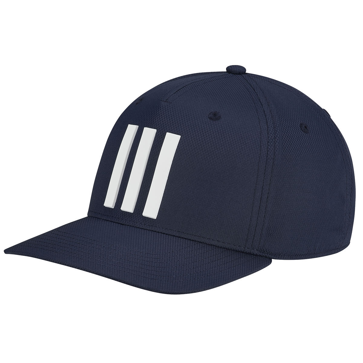 adidas Golf Men’s Navy Blue Lightweight Striped Tour Snapback Golf Cap | American Golf, One Size
