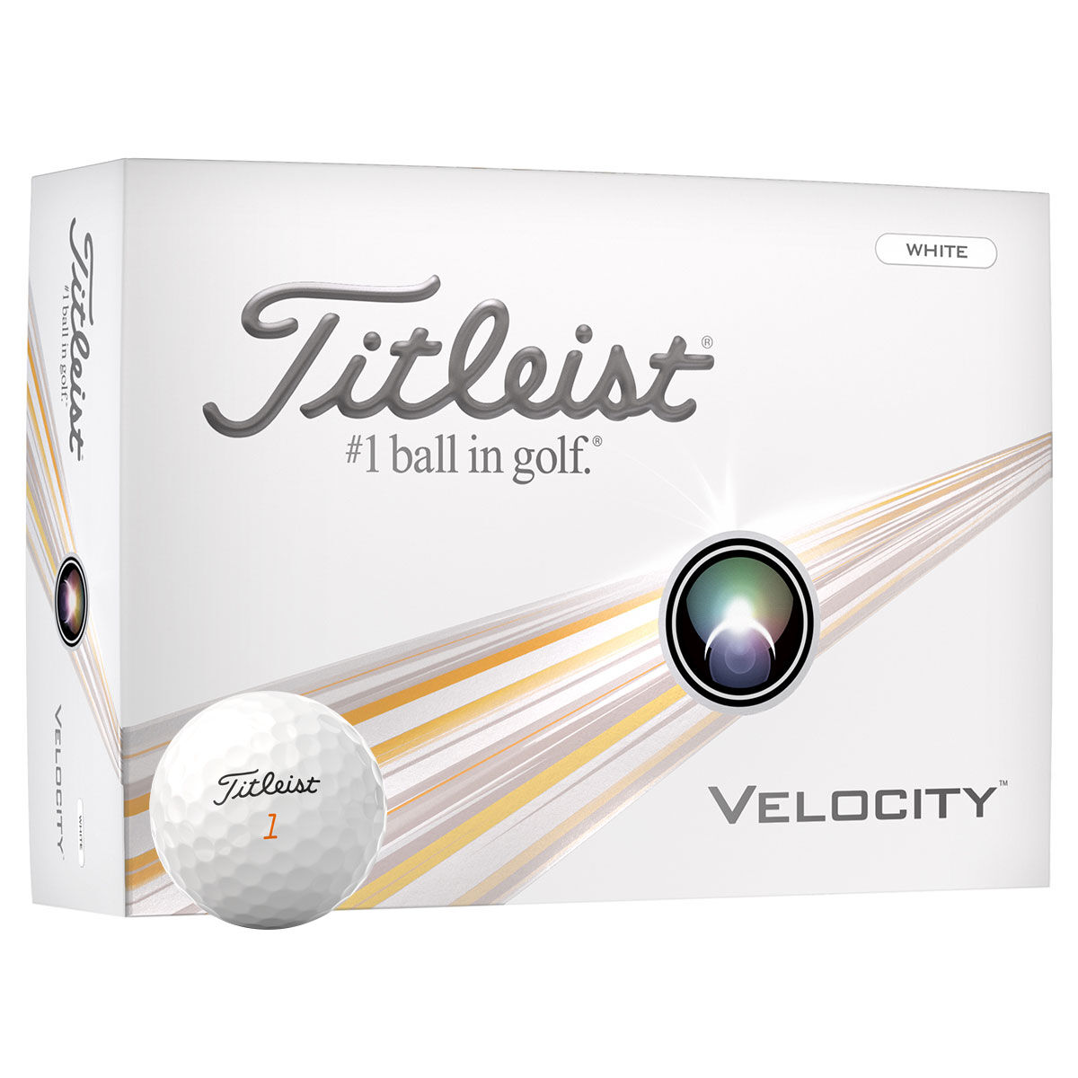 Titleist Velocity 12 Golf Ball Pack, Mens, White | American Golf