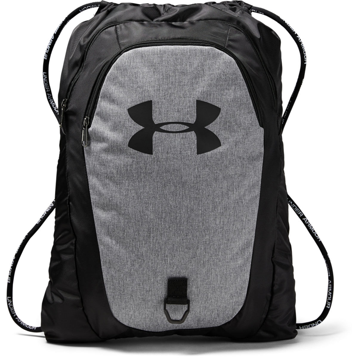 Under Armour Black and Grey Adjustable Logo Print Undeniable Sackpack 2.0, Size: One Size  | American Golf