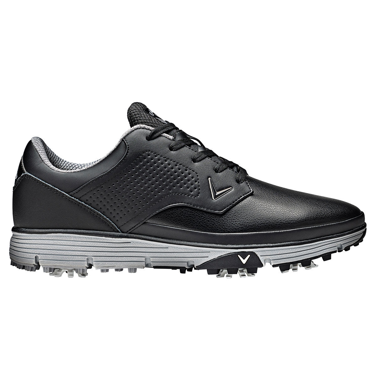 Callaway Men’s Mission Waterproof Spiked Golf Shoes, Mens, Black, 10 | American Golf