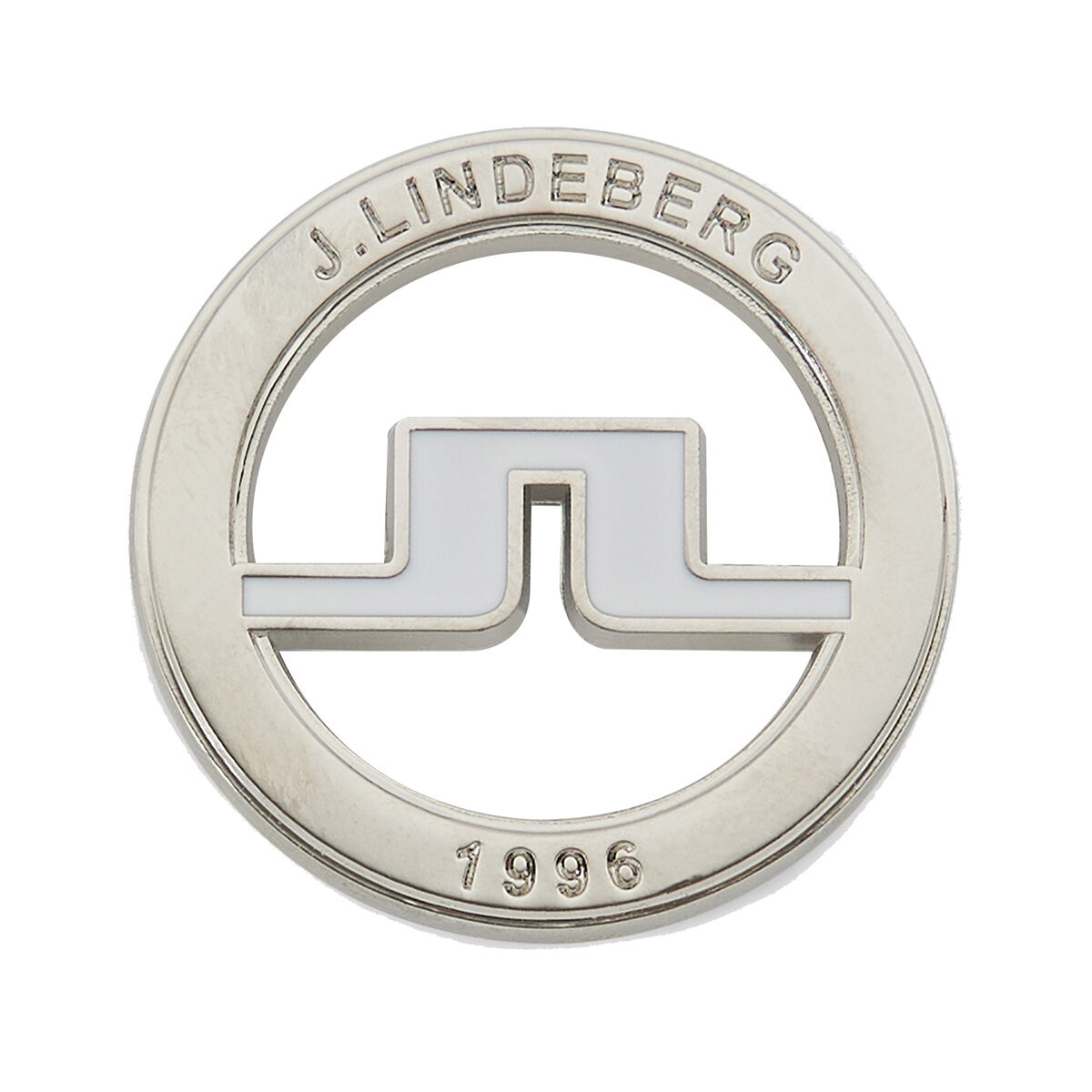J.Lindeberg Metallic Golf Ball Marker, Mens, White | American Golf