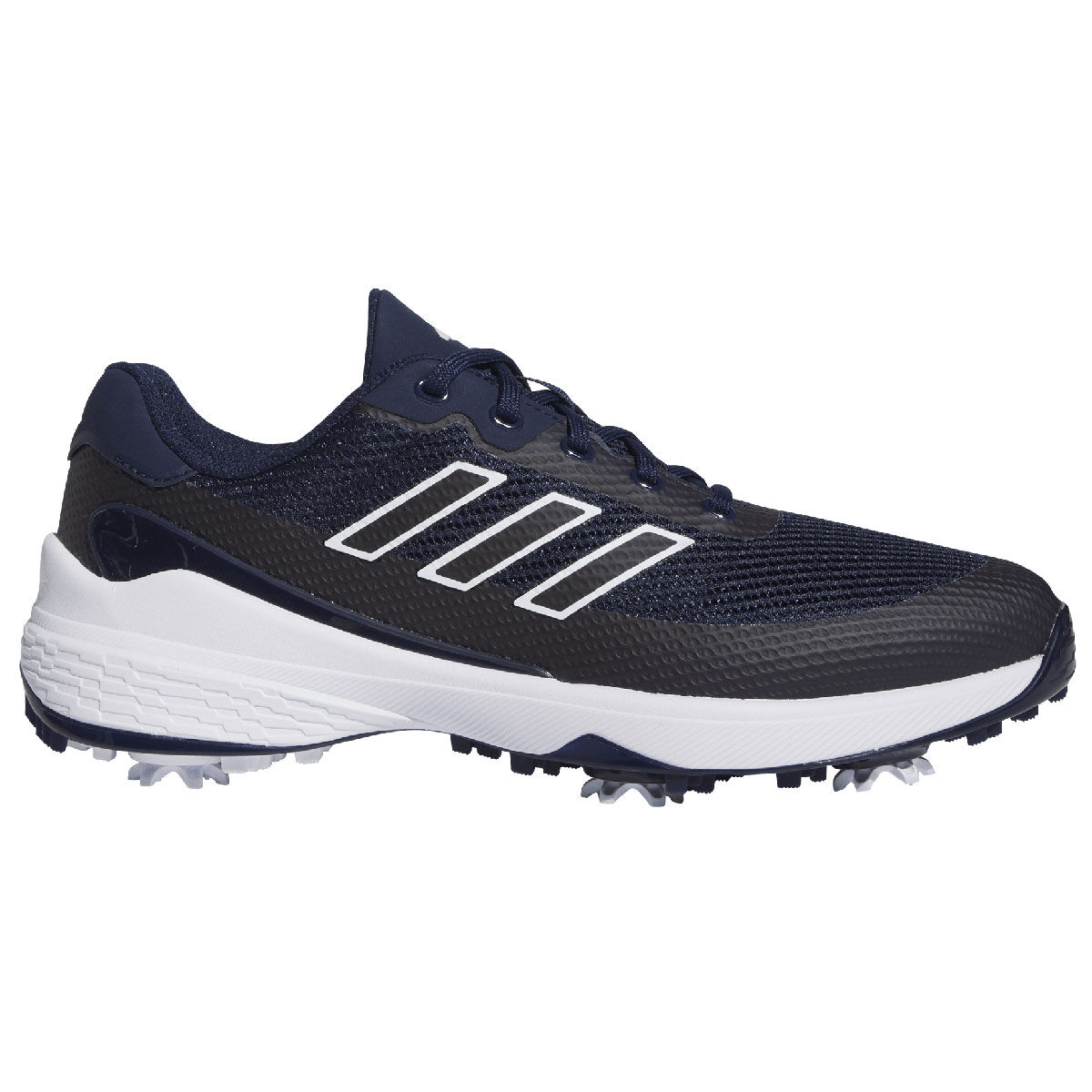 adidas Men’s ZG23 Vent Spiked Golf Shoes, Mens, Navy/white/silver, 7 | American Golf