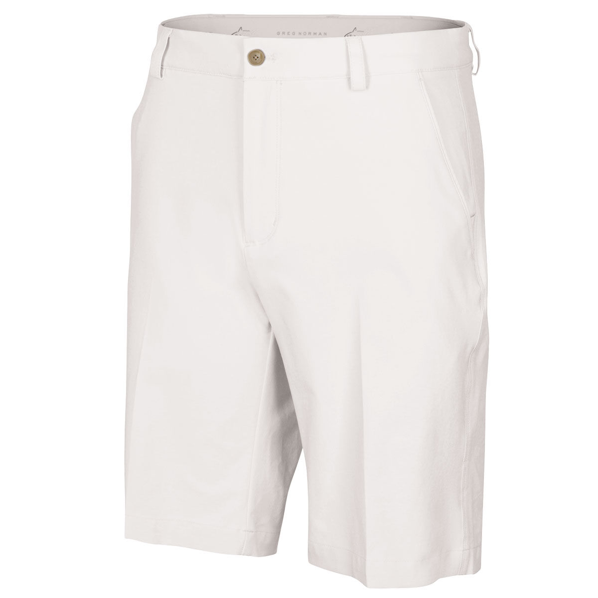 Greg Norman Men’s ML75 Microlux Stretch Golf Shorts, Mens, White, 30 | American Golf