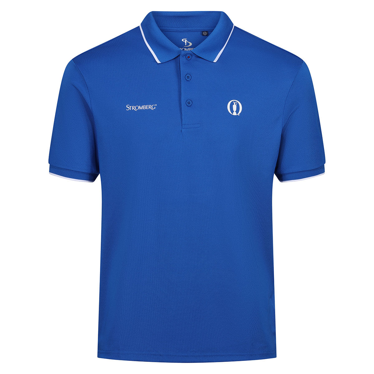 Stromberg Men’s The Open Cartgate Stretch Golf Polo Shirt, Mens, Victoria blue, Medium | American Golf
