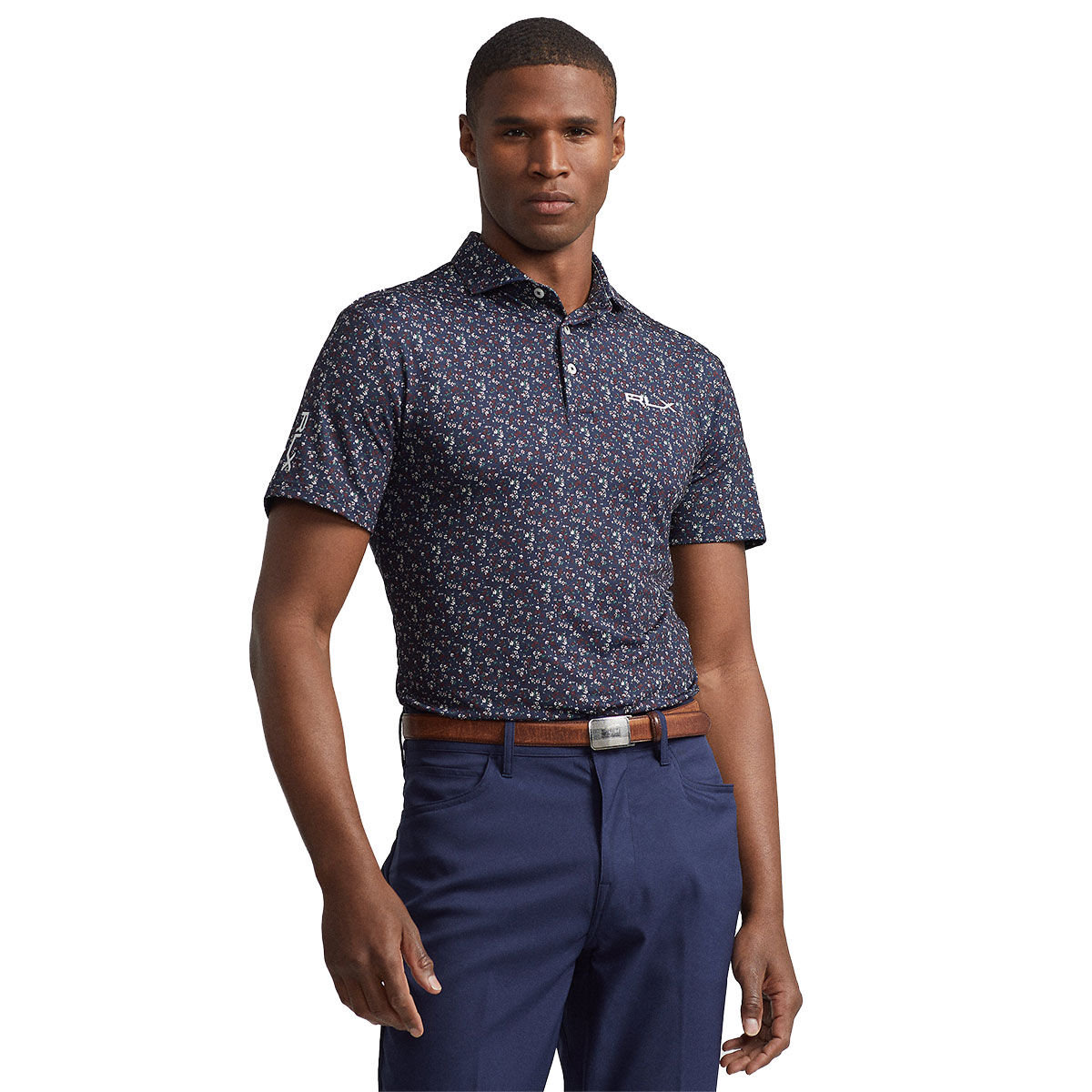 Ralph Lauren Men’s Custom Slim Fit Performance Golf Polo Shirt, Mens, Harvard vine, Large | American Golf
