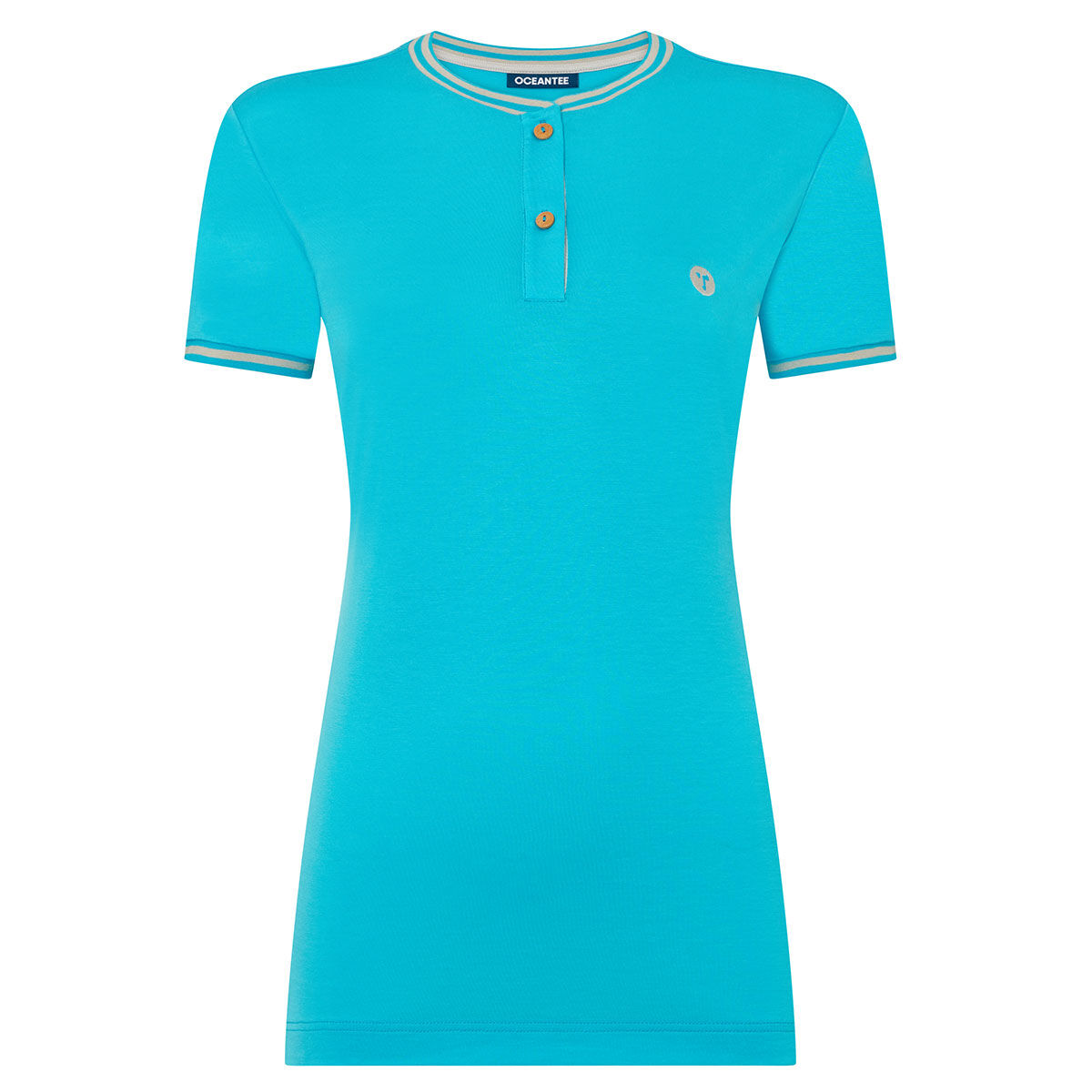 Ocean Tee Womens Oceanic Breathable Golf Polo Shirt, Female, Aqua, Xs | American Golf