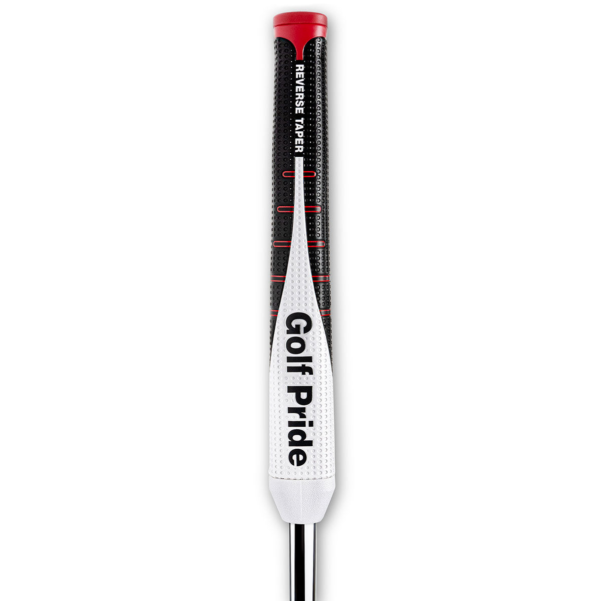 Golf Pride Reverse Taper Pistol Golf Putter Grip, Mens, Black/ white/ red, Medium | American Golf