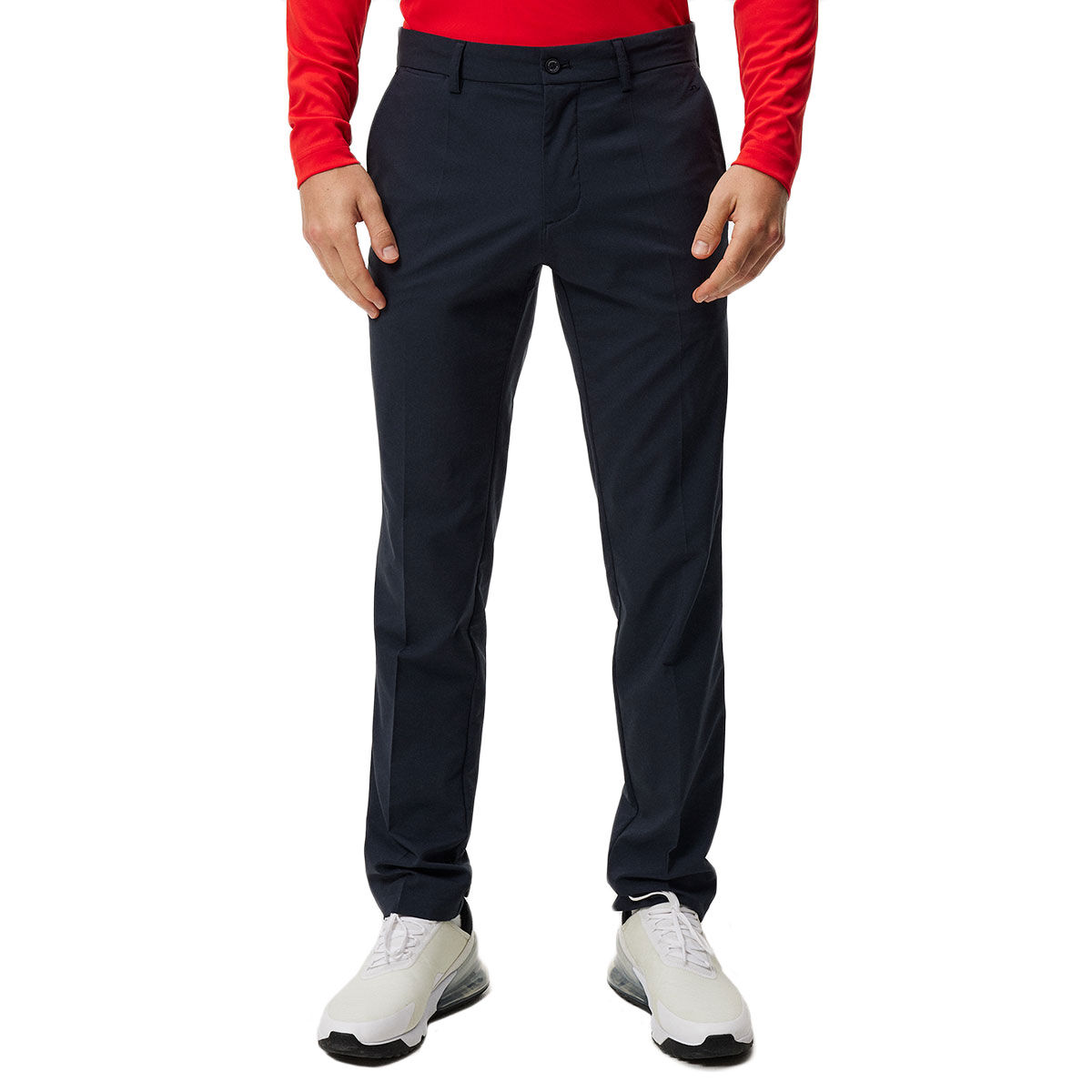 J.Lindeberg Men’s Navy Blue Lightweight Elof Regular Fit Golf Trousers, Size: 40 | American Golf
