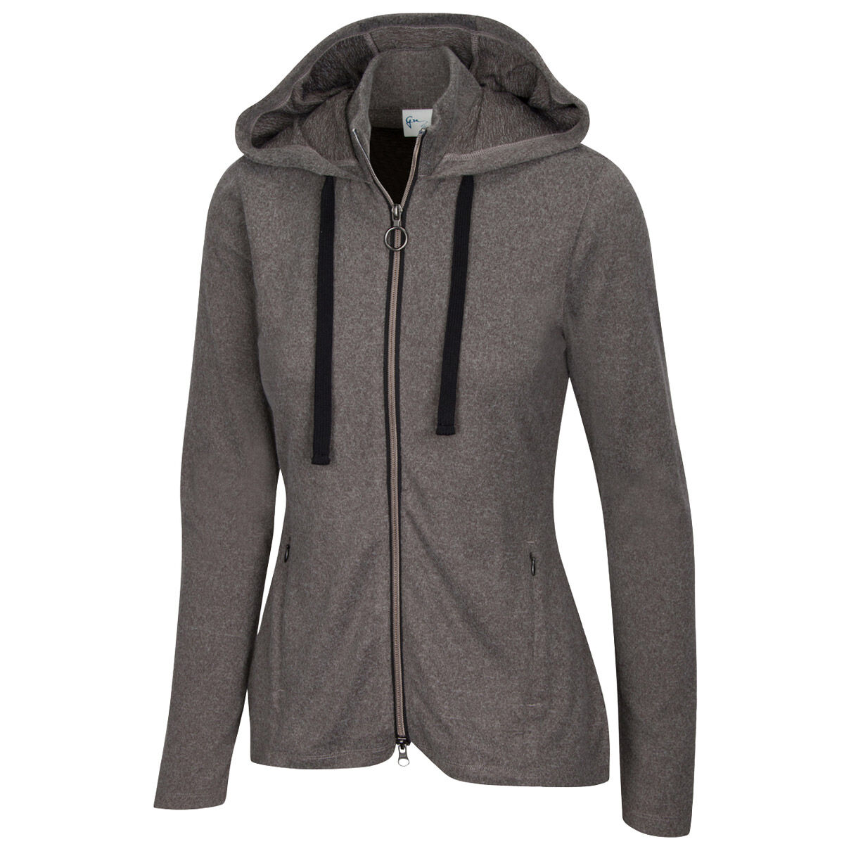 Greg Norman Womens Grey And Black Plain Sofia Golf Jacket, Size: XL | American Golf